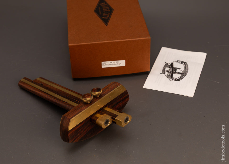 BRIDGE-CITY-TOOL-WORKS-MG-2-Rosewood-Marking-Gauge-Mint-in-Box-120224