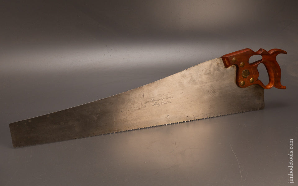Early-&-Fine-DISSTON-D8-Thumb-Hole-Rip-Hand-Saw-120226
