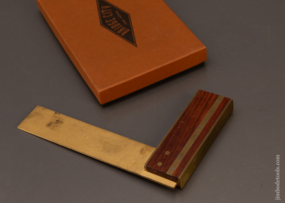 BRIDGE-CITY-TOOL-WORKS-TS-2-Rosewood-Try-Square-Near-Mint-in-Box-120235