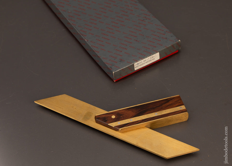 BRIDGE-CITY-TOOL-WORKS-MS-1.5-Rosewood-Miter-Square-Near-Mint-in-Box-120236