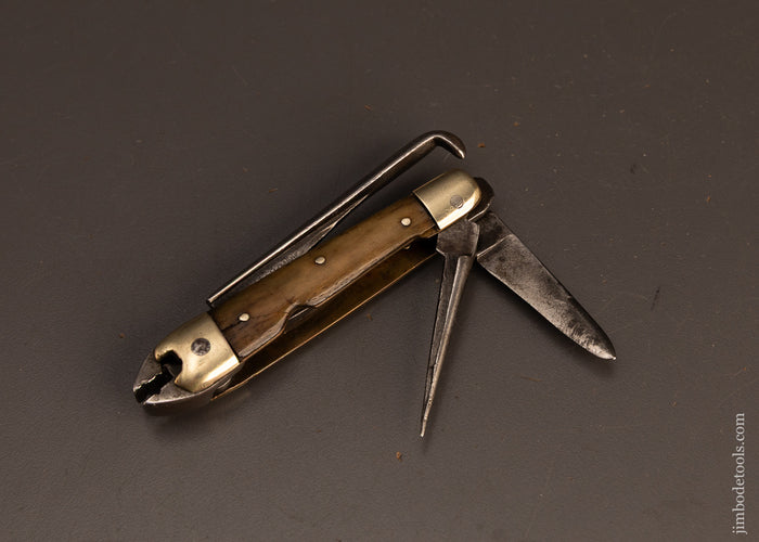 Rare-O.D.-BARNETT-H-H-H-(HOUSE-HASSON-HARDWARE-)-Combination-Plier-Knife-120242