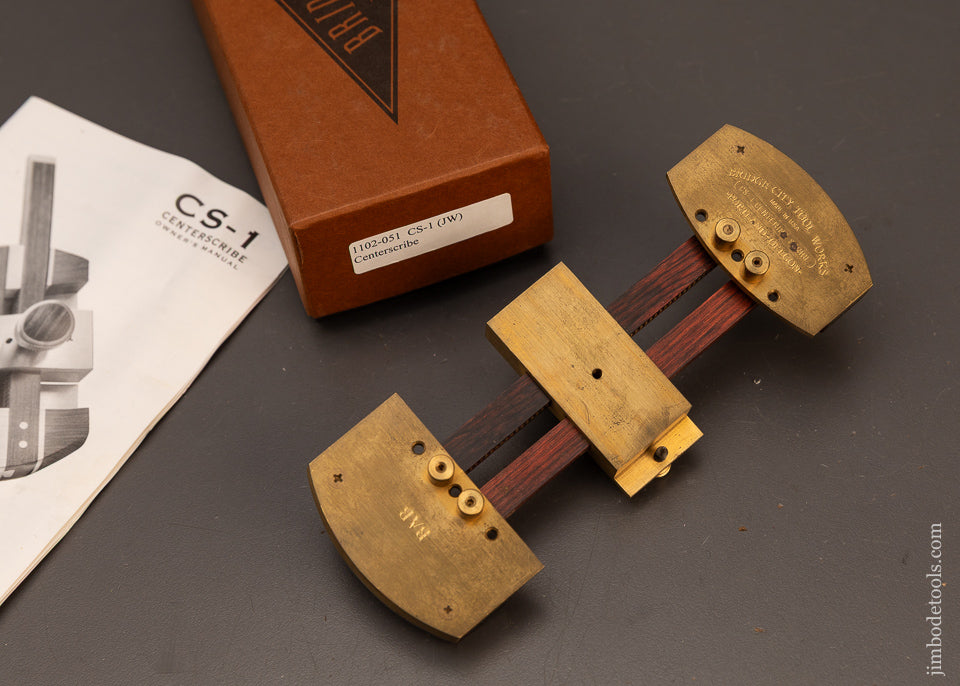 BRIDGE-CITY-TOOL-WORKS-CS-1-Centerscribe-Near-Mint-in-Box-120247