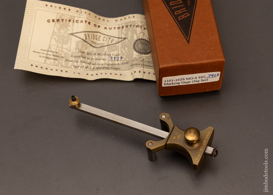 BRIDGE-CITY-TOOL-WORKS-MG-4-Marking-Gauge-Mint-in-Box-120248