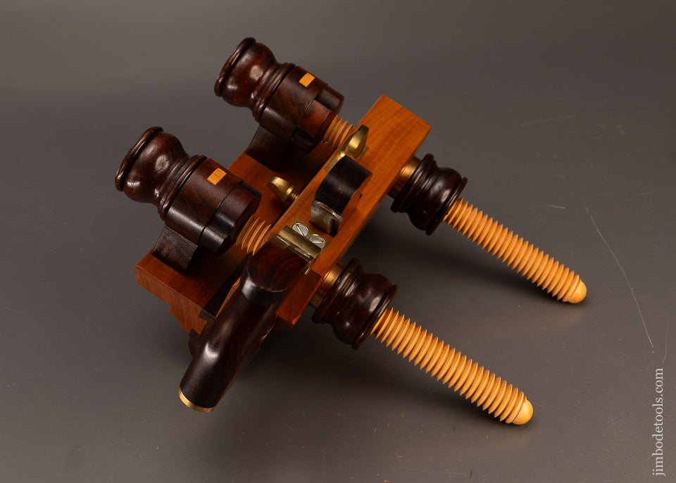 Modern-Master-JIM-LEAMY-E.W.-CARPENTER-Plow-Plane-in-Rosewood,-Boxwood-&-Applewood-120255-AS-OF-APR-3