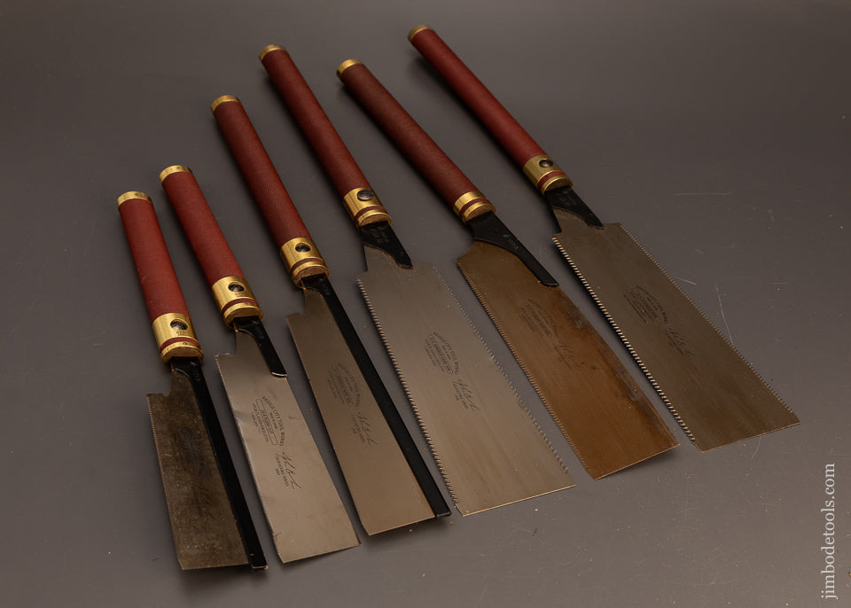 Six-BRIDGE-CITY-TOOL-WORKS-Limited-Edition-Japanese-Saws-MINT-&-UNUSED-120259-AS-OF-MAR-25