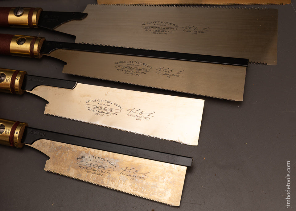 Six-BRIDGE-CITY-TOOL-WORKS-Limited-Edition-Japanese-Saws-MINT-&-UNUSED-120259-AS-OF-MAR-25