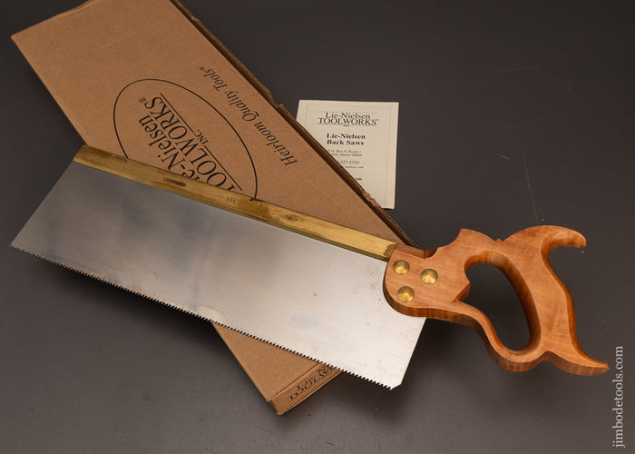 Mint-in-Box-LIE-NIELSEN-14-Inch-Brass-Back-Tenon-Saw-120262