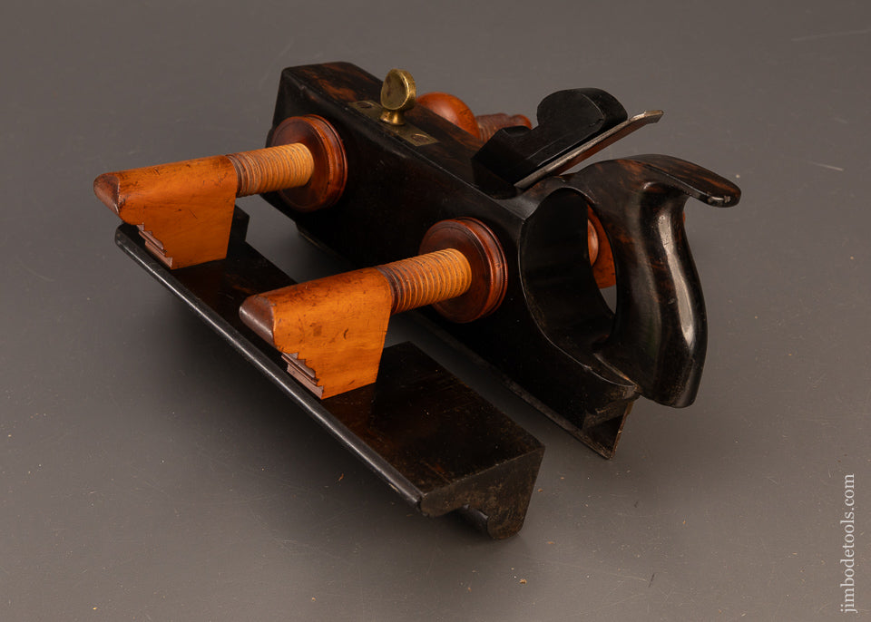 Fine-DEFOREST-BIRMINGHAM-(CT.)-Solid-Ebony-Plow-Plane-120265-AS-OF-APR-7