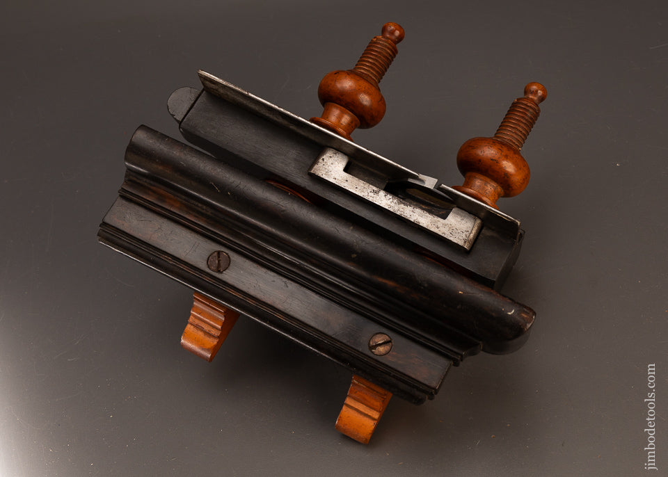 Fine-DEFOREST-BIRMINGHAM-(CT.)-Solid-Ebony-Plow-Plane-120265-AS-OF-APR-7