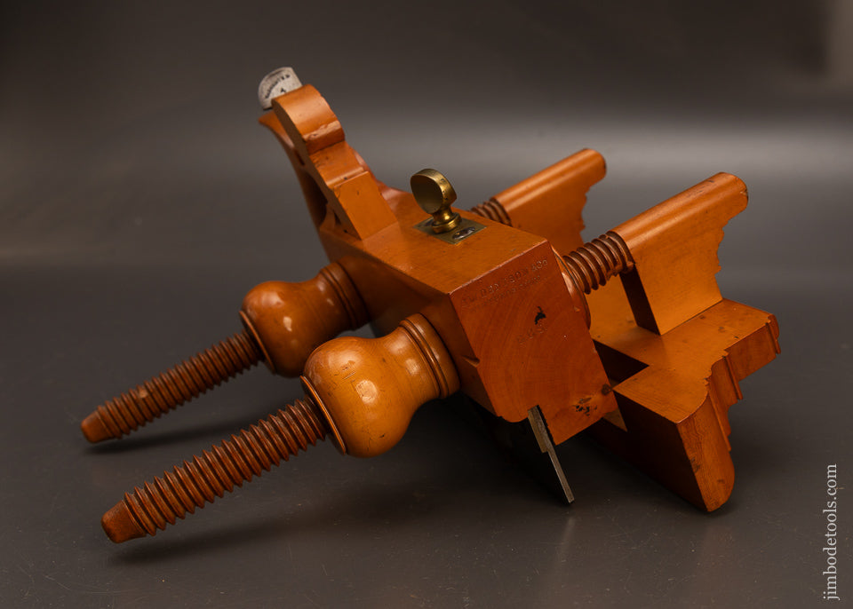 Magnificent-Solid-Boxwood-Plow-Plane-by-G.W.-DENISON-&-CO.-Winthrop,-CONN.-120272-AS-OF-APR-9