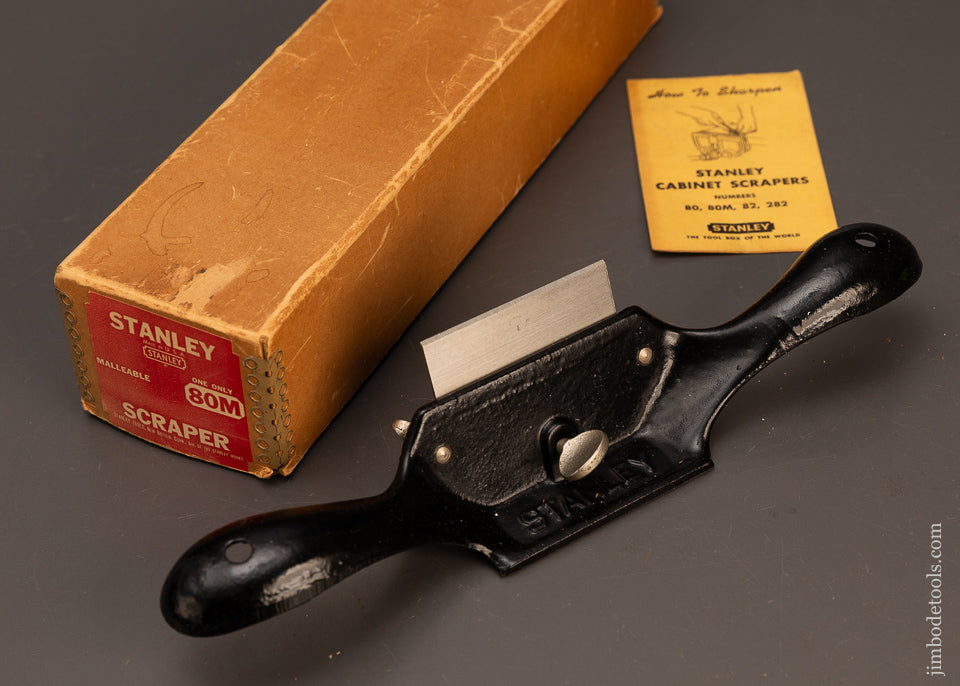 STANLEY No. 80M Scraper Plane Mint in Box - 120290 – Jim Bode Tools