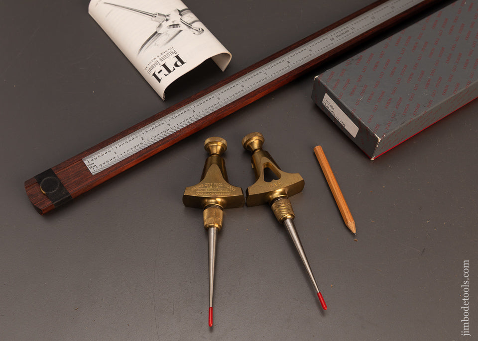 BRIDGE-CITY-TOOL-WORKS-PT-1-Precision-Trammel-Points-Mint-in-Box-120337