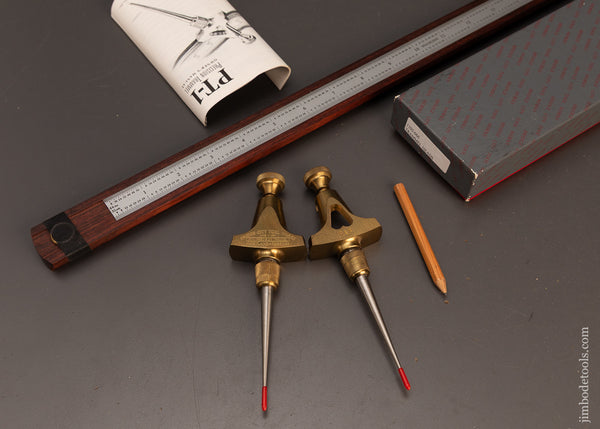 BRIDGE-CITY-TOOL-WORKS-PT-1-Precision-Trammel-Points-Mint-in-Box-120337