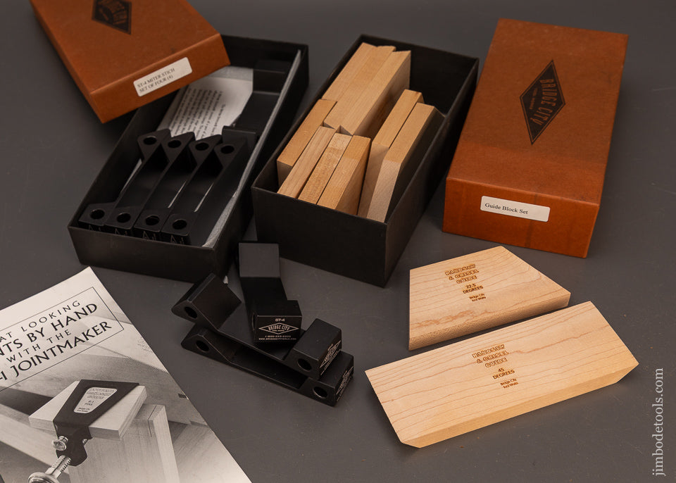 BRIDGE-CITY-TOOL-WORKS-ST4-Miter-Stitch-&-Guide-Block-Set-Mint-in-Box-120341