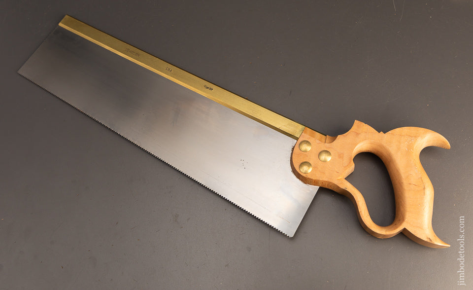 Near-Mint-LIE-NIELSEN-16-Inch-Brass-Back-Tenon-Saw-120348