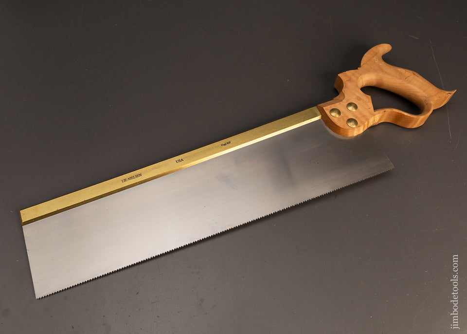 Near-Mint-LIE-NIELSEN-16-Inch-Brass-Back-Tenon-Saw-120348