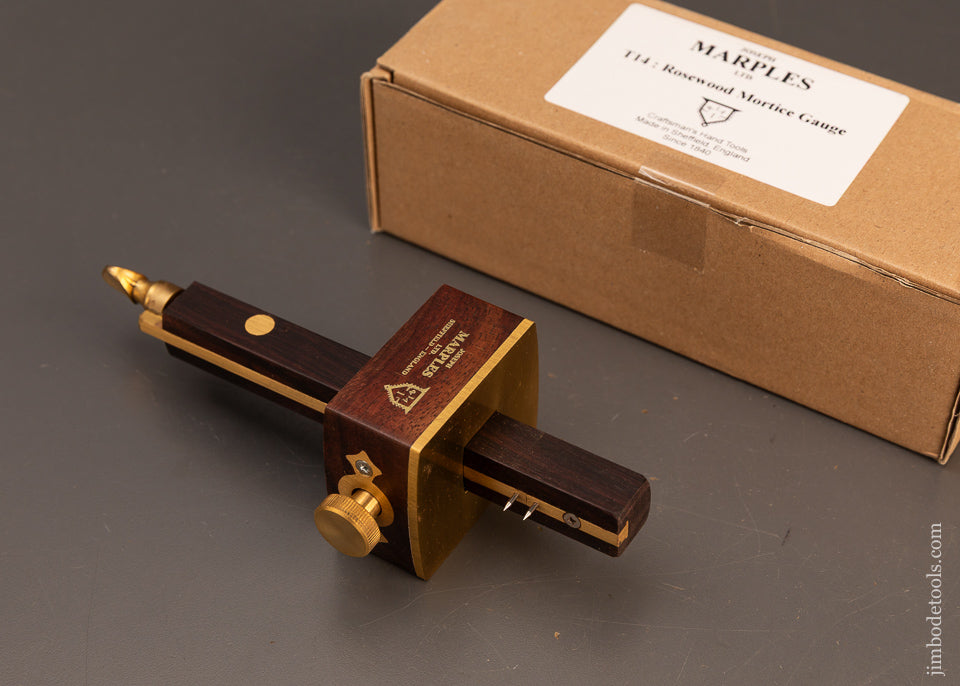 Stunning-Mint-in-Box-JOSEPH-MARPLES-Rosewood-Marking-&-Mortise-Gauge-120350