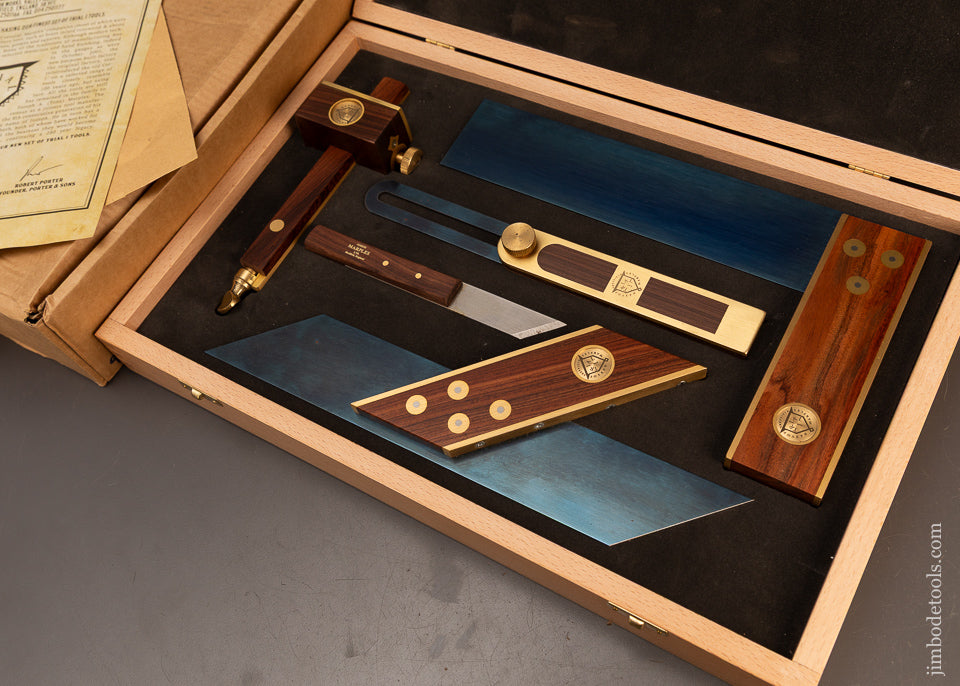 Mint-in-Box-Limited-Edition-Set-of-JOSEPH-MARPLES-Rosewood-&-Brass-Measuring-Tools-120381