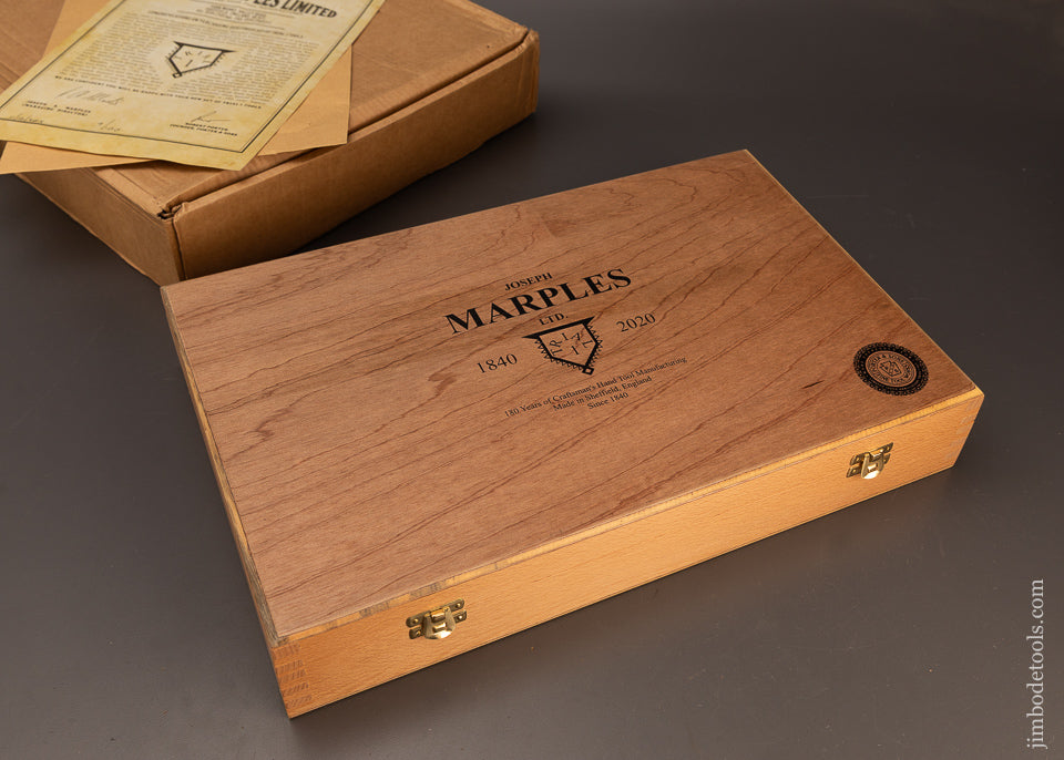 Mint-in-Box-Limited-Edition-Set-of-JOSEPH-MARPLES-Rosewood-&-Brass-Measuring-Tools-120381