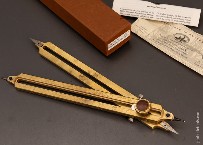 BRIDGE-CITY-TOOL-WORKS-PD-11-Proportional-Dividers-Mint-in-Box-120384