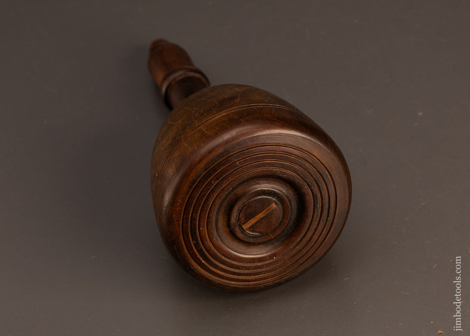 Stunning-1-Pound-9-Ounce-Fancy-Lignum-Vitae-English-Carving-Mallet-120393
