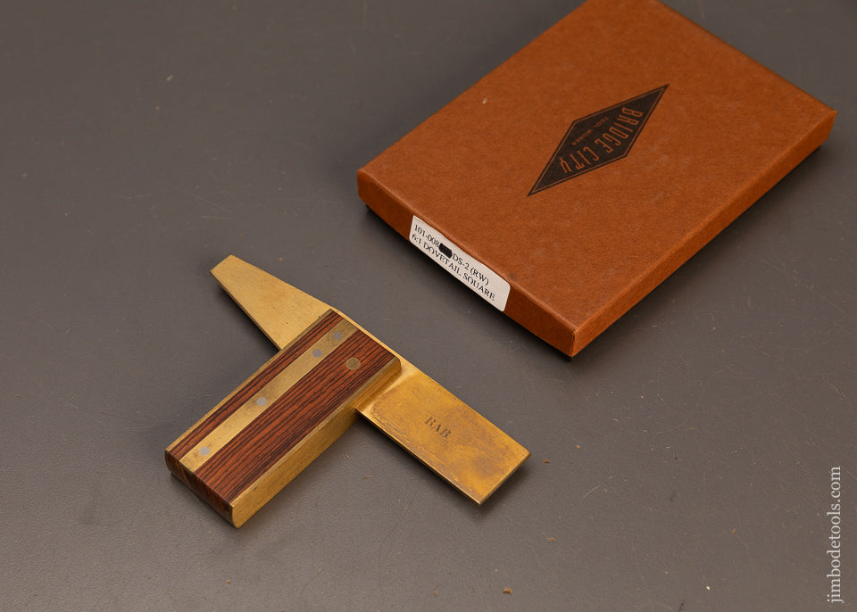 BRIDGE-CITY-TOOL-WORKS-DS-2-Rosewood-Dovetail-Square-Mint-in-Box-120407