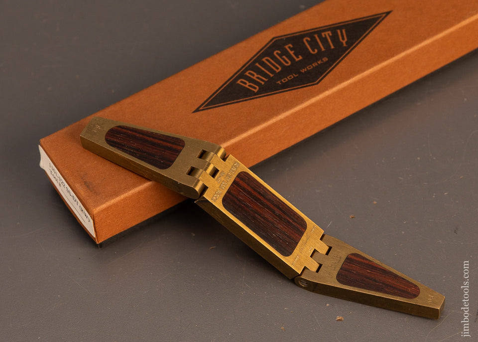 BRIDGE-CITY-TOOL-WORKS-SS-DT-Rosewood-Saddle-Dovetail-Square-Mint-in-Box-120410