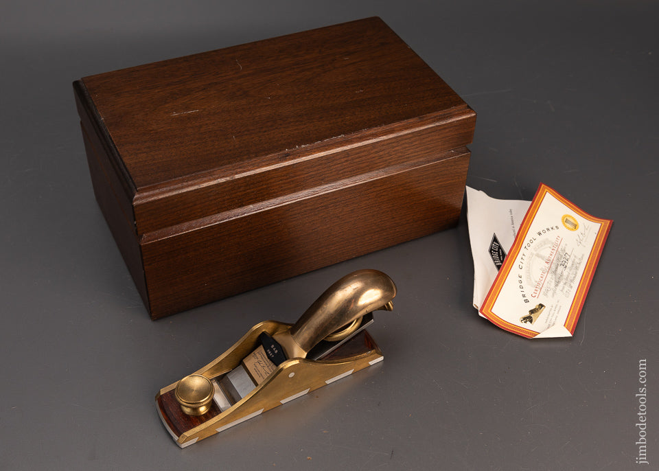 BRIDGE-CITY-TOOL-WORKS-CT-8-Precision-Block-Plane-Near-Mint-in-Box-120413