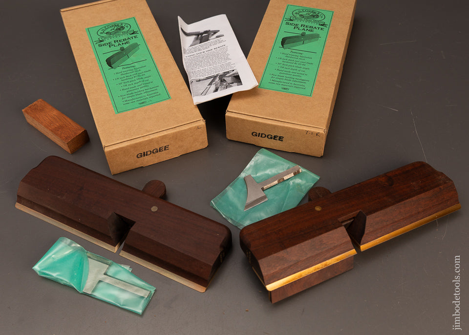 Mint-in-Boxes-H.N.T.-GORDON-Gidgee-Side-Rebate-Planes-with-7:1-Dovetail-Fence-120423