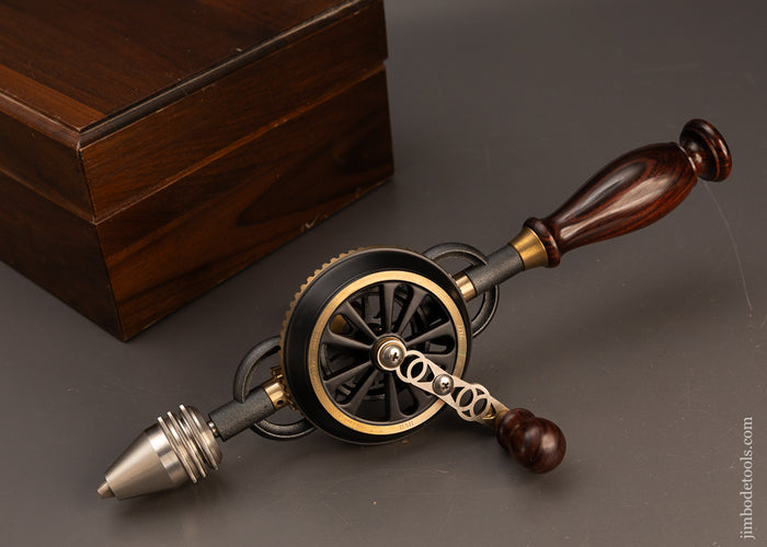 BRIDGE-CITY-TOOL-WORKS-CT-6-Ornate-Hand-Drill-Mint-in-Box-120430-AS-OF-APR-18