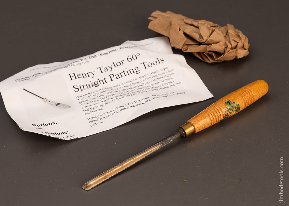 Mint-&-Unused-HENRY-TAYLOR-60°-Straight-Parting-Tool-1/4-Inch-Size-120434