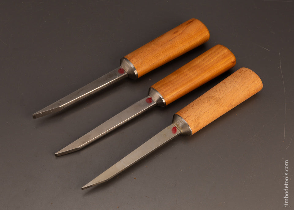 Mint-Set-of-3-RAY-ILES-Pig-Sticker-Mortise-Chisels-120444
