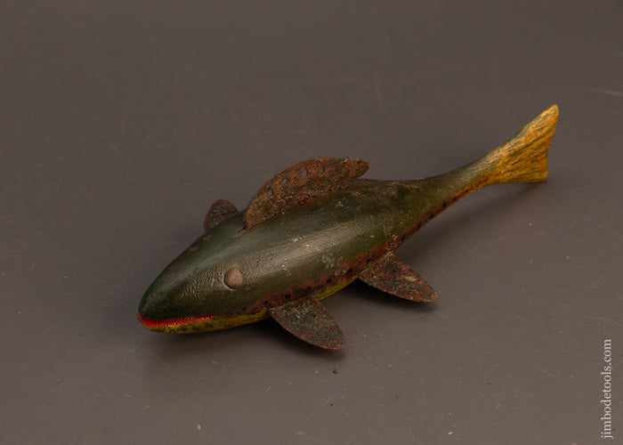 Pretty-Brook-Trout-Fish-Decoy-by-ROB’T-LINDNER-Clarence,-N.Y.-120449