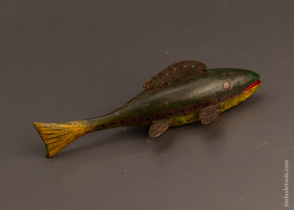 Pretty-Brook-Trout-Fish-Decoy-by-ROB’T-LINDNER-Clarence,-N.Y.-120449