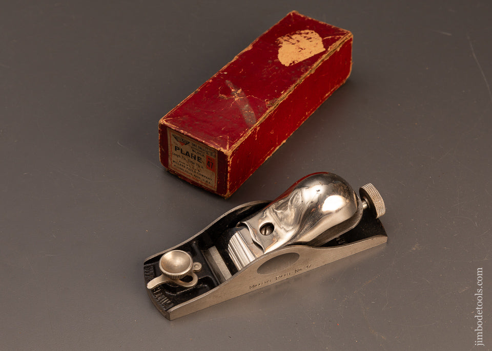 MILLERS-FALLS-No.-47-Low-Angle-Block-Plane-Near-Mint-in-Box-120467