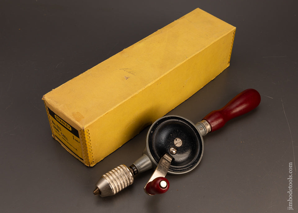 STANLEY-No.-611-Hand-Drill-Mint-in-Box-120483