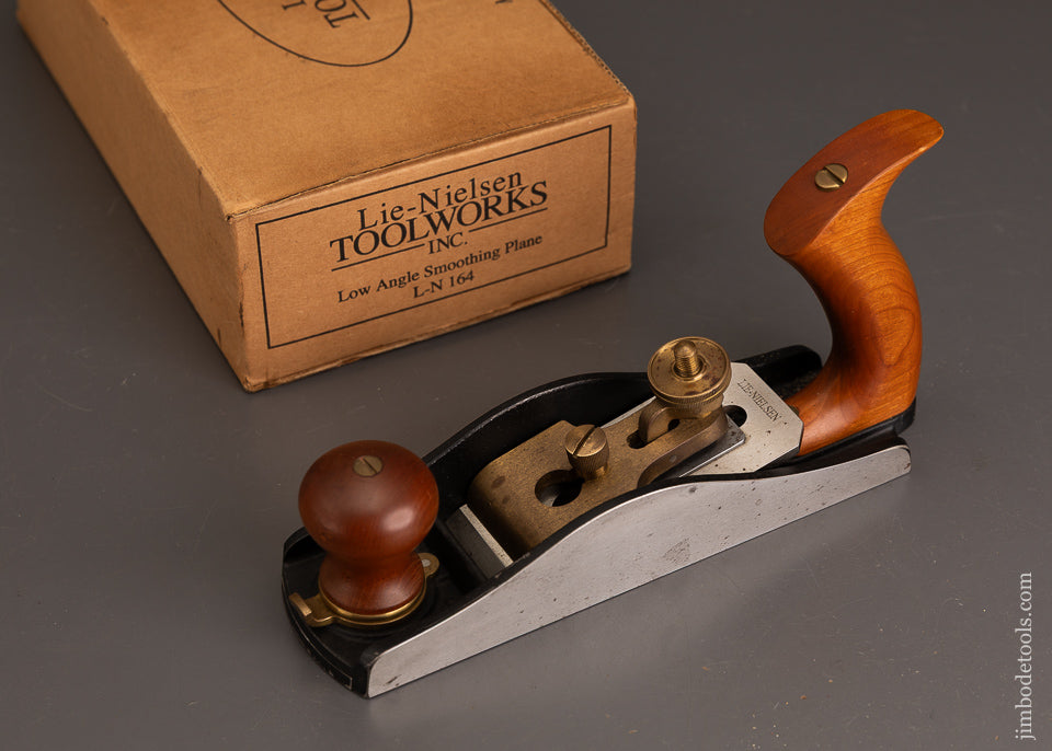 Out-of-Stock-&-Unavailable-LIE-NIELSEN-No.-164-Low-Angle-Smooth-Plane-with-Adjustable-Mouth-in-Original-Box-120485
