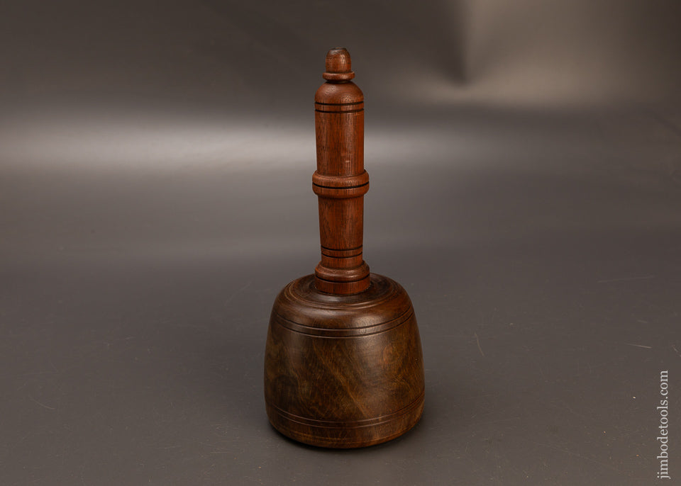 Stunning-1-Pound-11-Ounce-Fancy-Lignum-Vitae-English-Carving-Mallet-120497