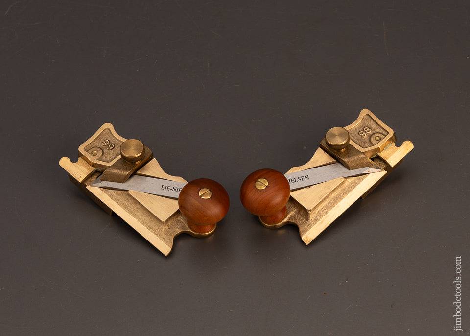 Mint-Pair-LIE-NIELSEN-No.-98-&-99-Right-&-Left-Side-Rabbet-Planes-120501