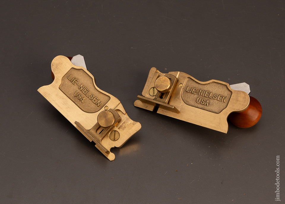 Mint-Pair-LIE-NIELSEN-No.-98-&-99-Right-&-Left-Side-Rabbet-Planes-120501