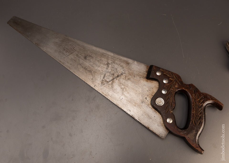 DISSTON-No.-D-15-Rosewood-Handled-VICTORY-Hand-Saw-120508