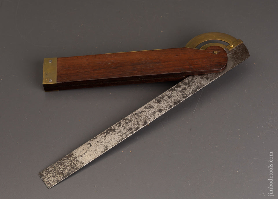 Fine-DISSTON-&-MORSS-W.T.-FISHER-PATENT-Bevel-Square-Combination-Tool-120530