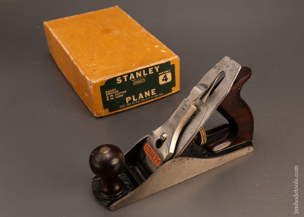 STANLEY-No.-4-Smooth-Plane-Near-Mint-in-Box-120536
