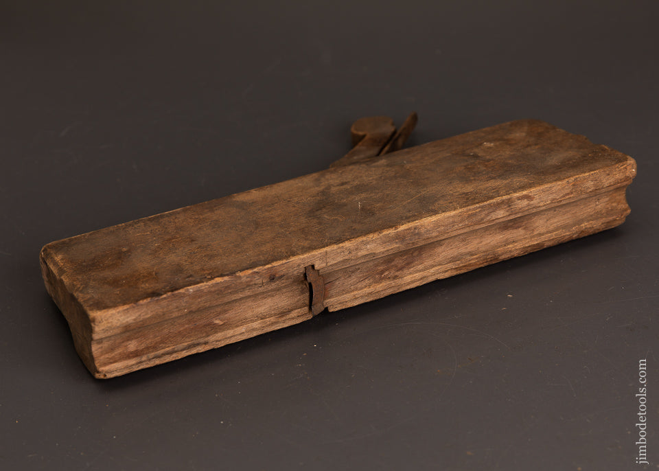 10-Inch-Yellow-Birch-18th-Century-Moulding-Plane-by-JO,-FULLER-PROVIDENCE-3/4-Astragal-120586