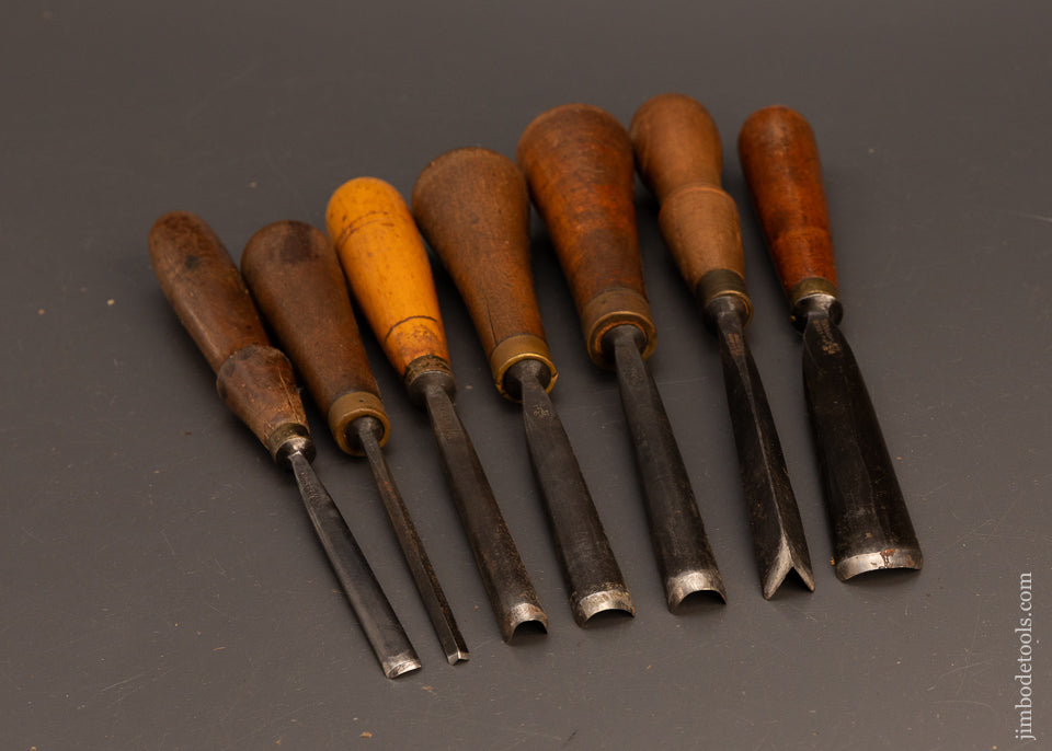7 ADDIS Carving Chisels - 120632