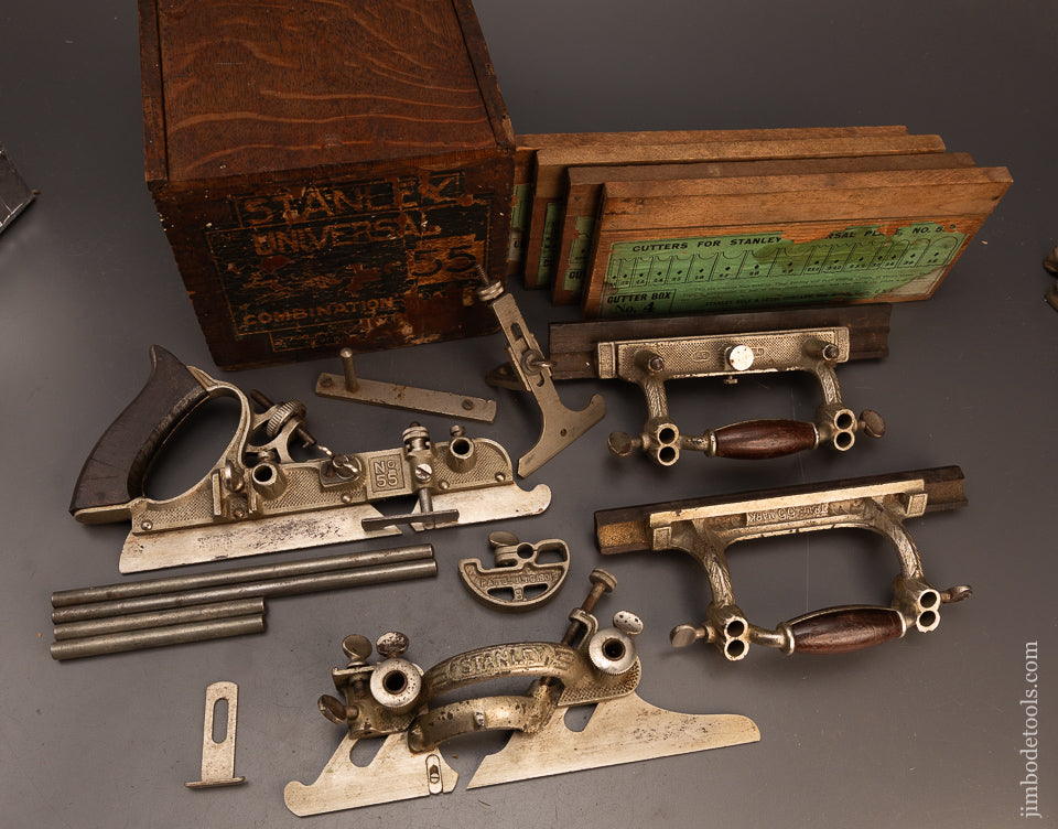 Excellent-STANLEY-No.-55-Combination-Plane-in-Original-Box-120636 —AS-OF-MAY-2
