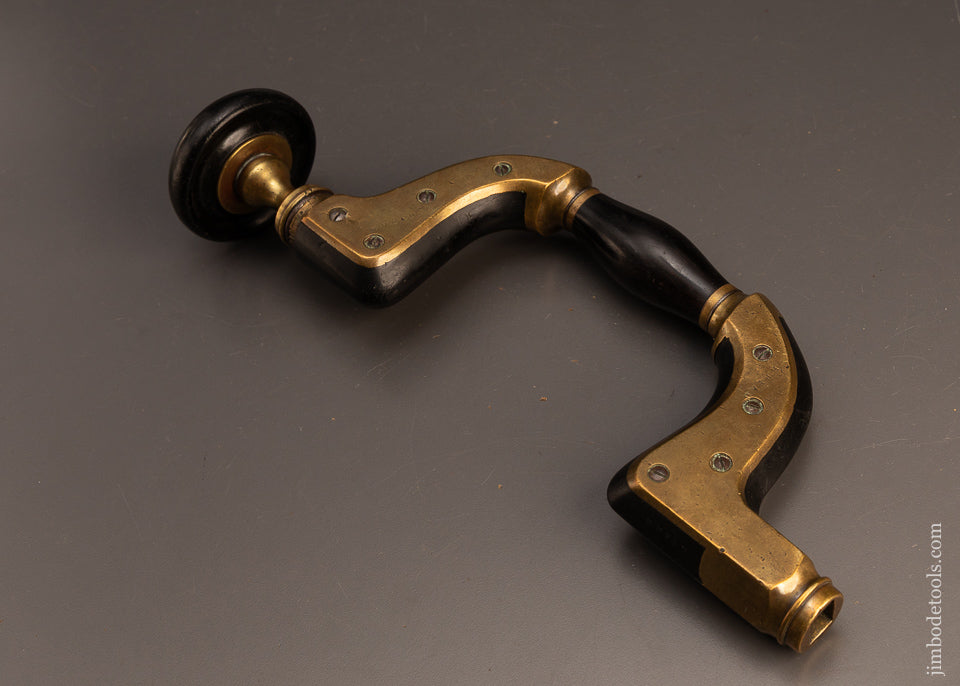 Fine JOHN WILSON Brass Framed Ebony Infill Ultimatum Brace - 120637