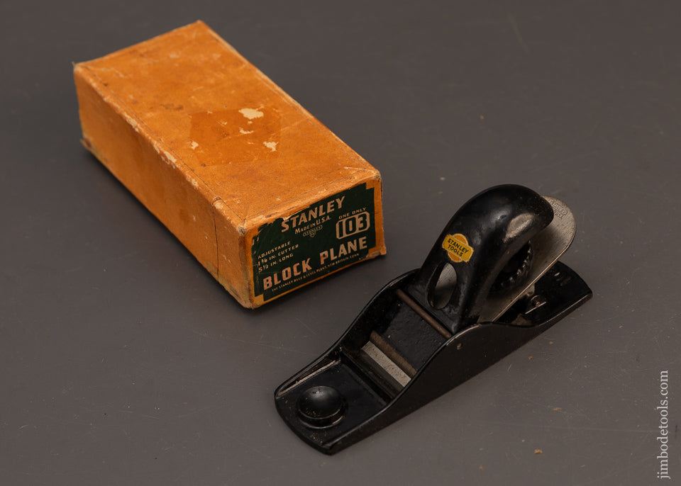 STANLEY-No.-103-Block-Plane-Near-Mint-in-Box-with-Decal-120645