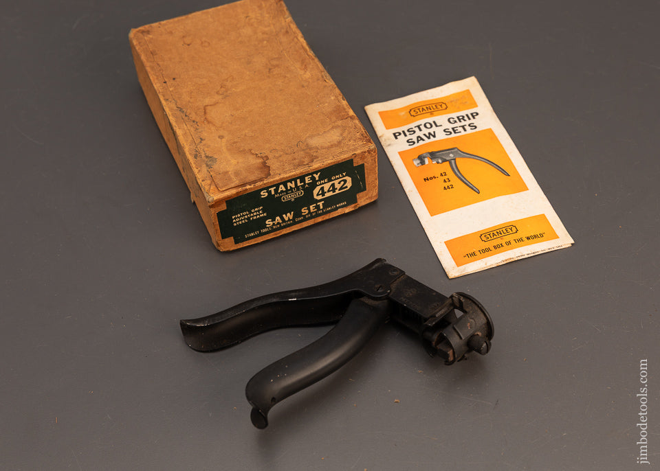 STANLEY-No.-442-Saw-Set-Near-Mint-in-Box-120646