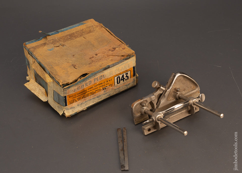 RECORD-No.-043-Plow-Plane-100%-Complete-Near-Mint-in-Box-120652